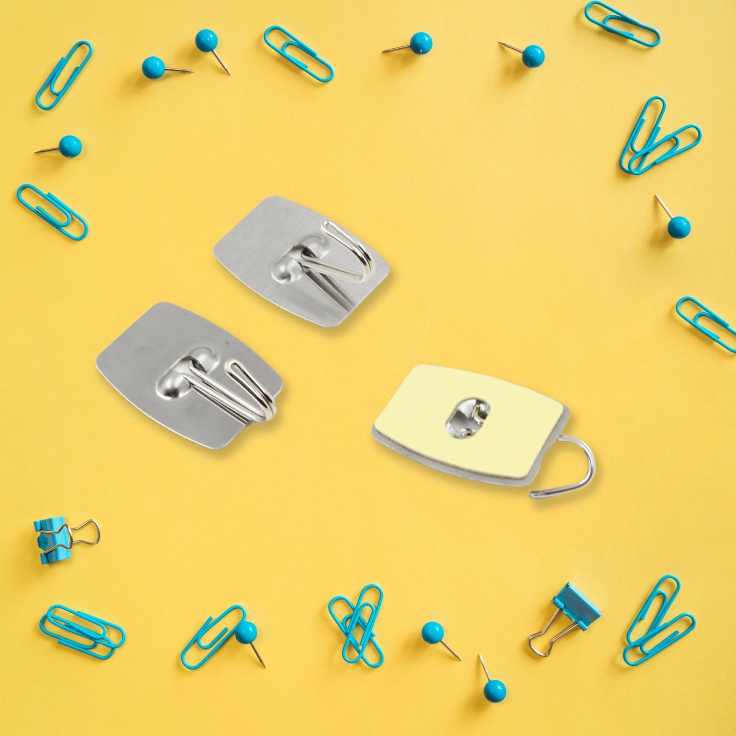 Multipurpose Strong Hook Self-Adhesive hooks for wall Heavy Duty Hook, Sticky Hook Household For Home, Decorative Hooks, Bathroom & All Type Wall Use Hook, Suitable for Bathroom, Kitchen, Office