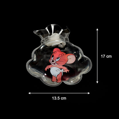 6542 MIX TRANSPARENT MULTI DESIGN SMALL HOT WATER BAG WITH COVER FOR PAIN RELIEF, NECK, SHOULDER PAIN AND HAND, FEET WARMER, MENSTRUAL CRAMPS.