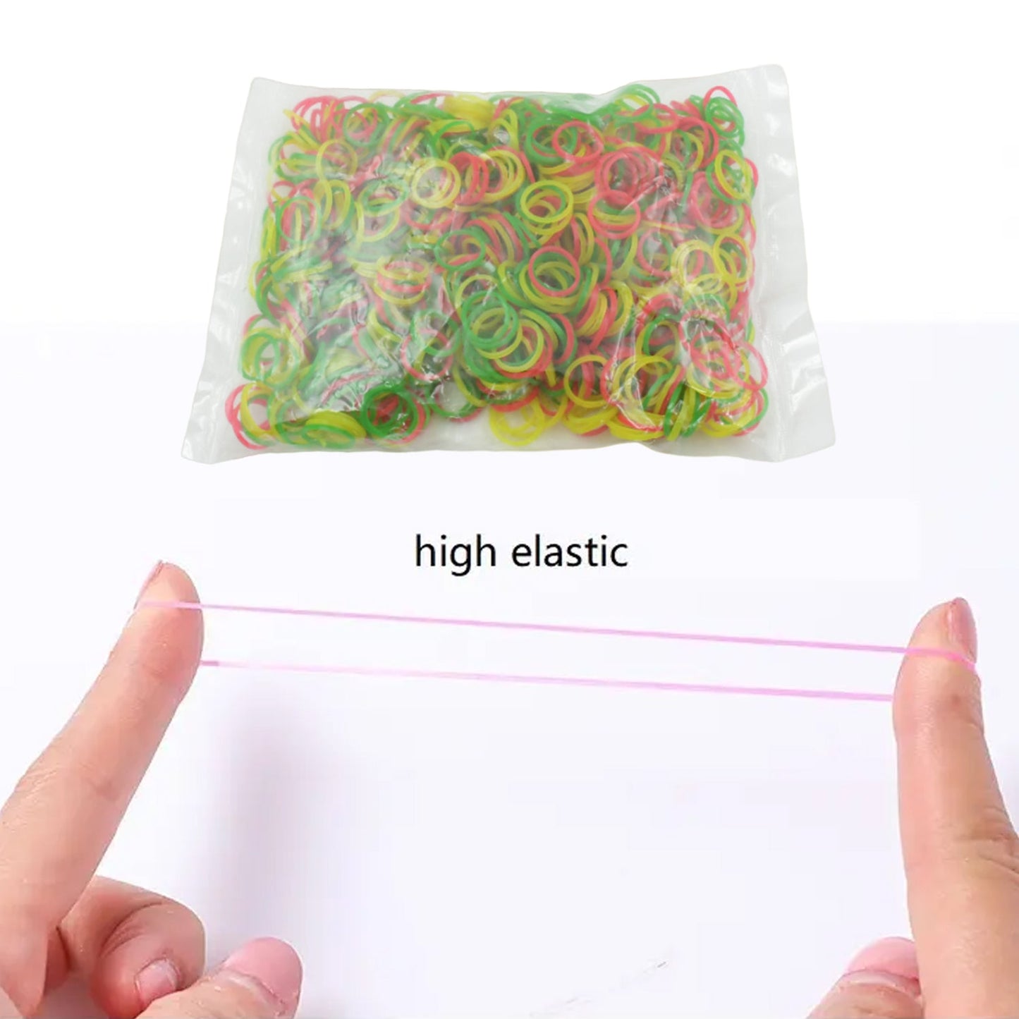 Rubber Band For Office/Home and Kitchen Accessories Item Products, Elastic Rubber Bands, Flexible Reusable Nylon Elastic Unbreakable, For Stationery, School Multicolor (1 Inch, 50 GM)