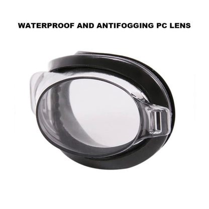 0399 Swimming Goggles With Ear And Nose Plug Adjustable Clear Vision Anti-Fog Waterproof