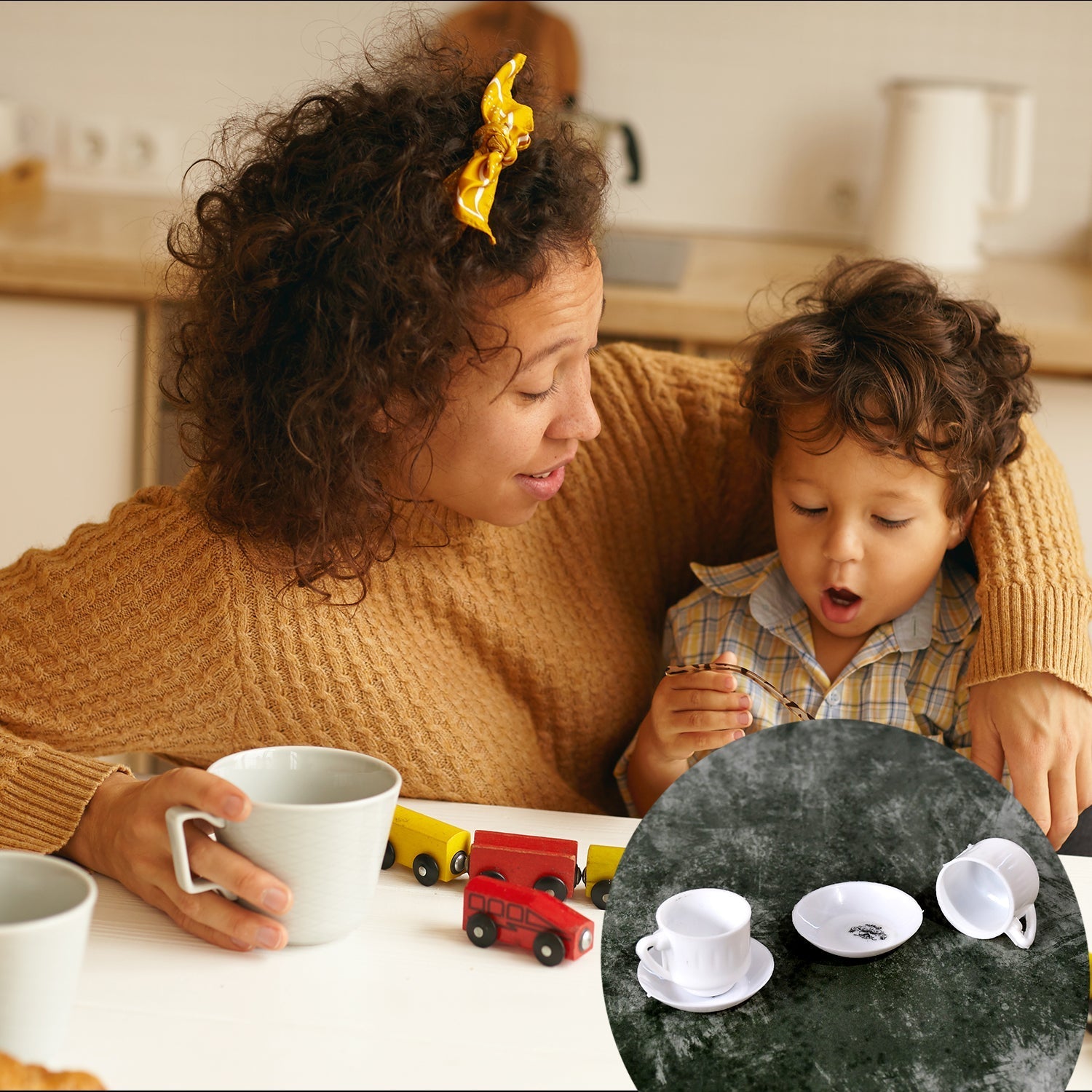 4445 Tickles Tea toy Set | Coffee Kitchen Plastic Set Toy for Kids, Boys & Girls (15Pcs)