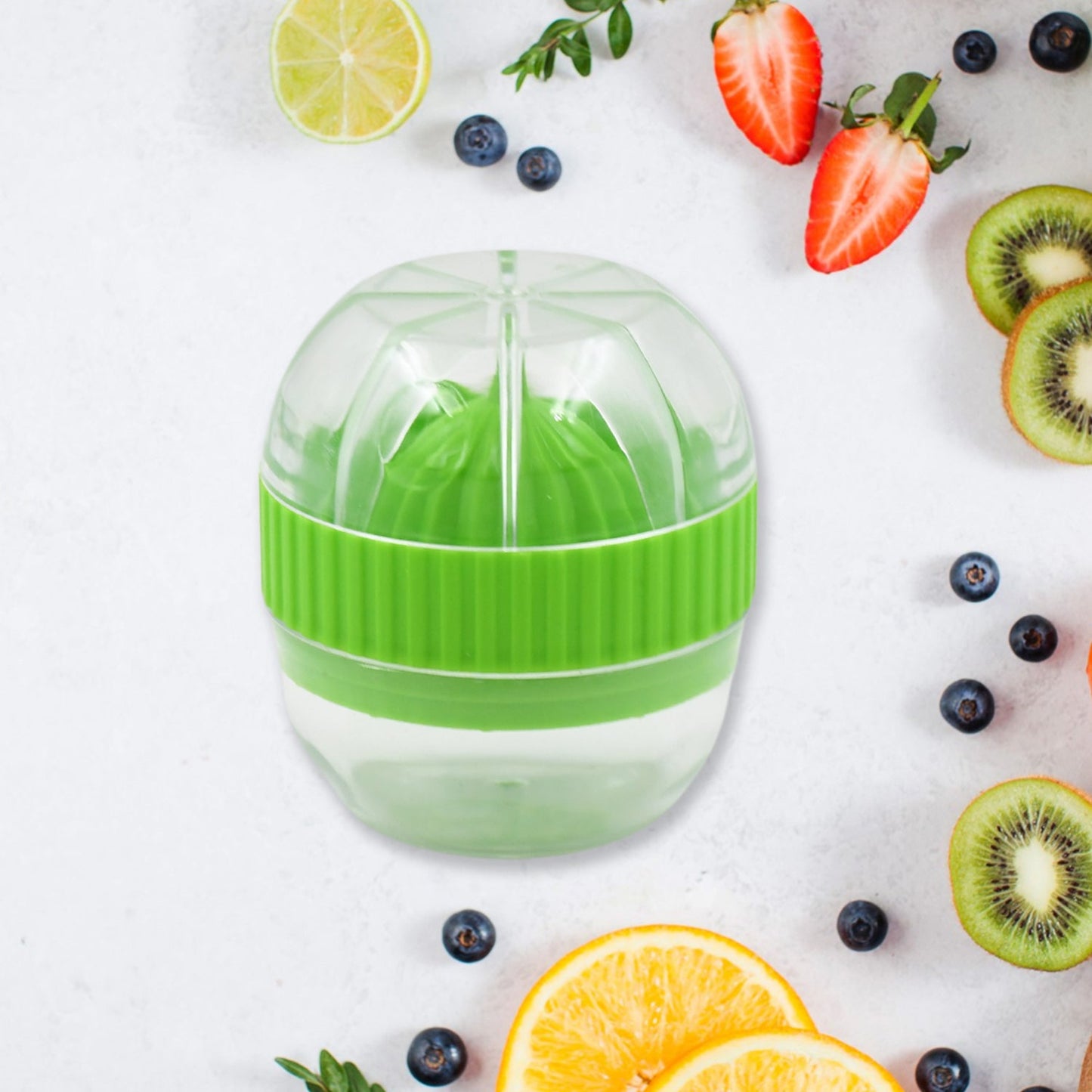 Manual Drink Orange Lemon Citrus Lime Fruit Juice Juicer Squeezer, BPA Free, Press & Pourer With Lid Plastic Manual (1 Pc)