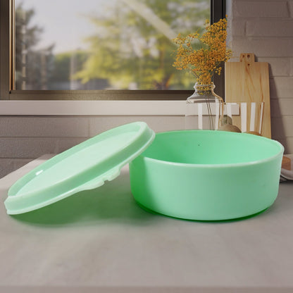 Ganesh 4In1 Tiffin Box-Lunch Box | 3 Stainless Steel Containers 300 Ml Approx & Plastic Salad Container 200 Ml Approx| Plastic lid Box | Round Zip Bag | Leak Proof | Microwave Safe for Office, College and School for Men, Women