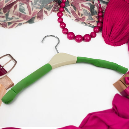 Solid Sponge Hanger Non-Slip Hanger Home No Trace Clothes Hanging Pants Clip Clothing Store Hangers, Clothes Hanger for Closet Wedding Dress Women, Men, Children Clothing (1 Pc )