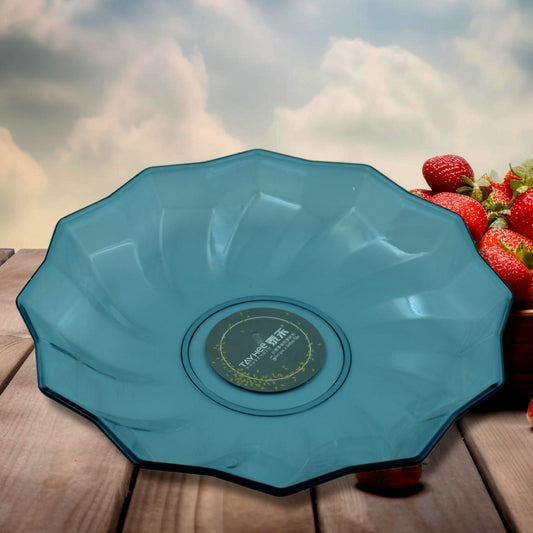 Flower Shape Plastic Dinner / Fruit Plate / Tray / Snacks / Breakfast Plate friendly Plastic Plate for Kids Party Supplies Birthday Holiday Party Dinnerware Supplies (1 Pc)