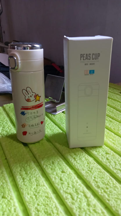 Smart Vacuum Insulated Water Bottle with LED Temperature Display, Cold & Hot | Leak Proof | Office Bottle | Gym | Home | Kitchen | Hiking | Trekking | Travel Bottle (Mix Color & Design / 420 ML)