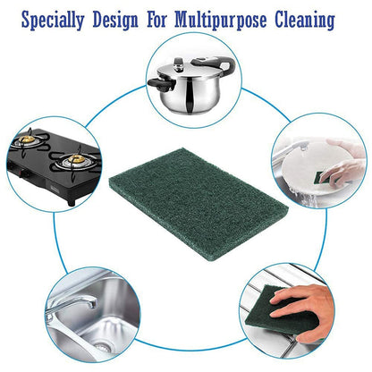 3410 Scrub Sponge Cleaning Pads Aqua Green 10PCS