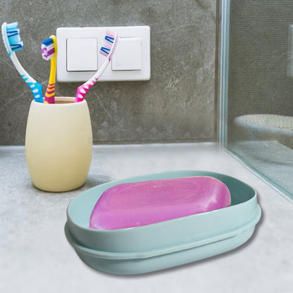Soap Container, Soap Box Household Kitchen and Bathroom Can Use PP Material Drain Box, Soap Dish, for Bathroom Shower Home Outdoor Camping (1 Pc)