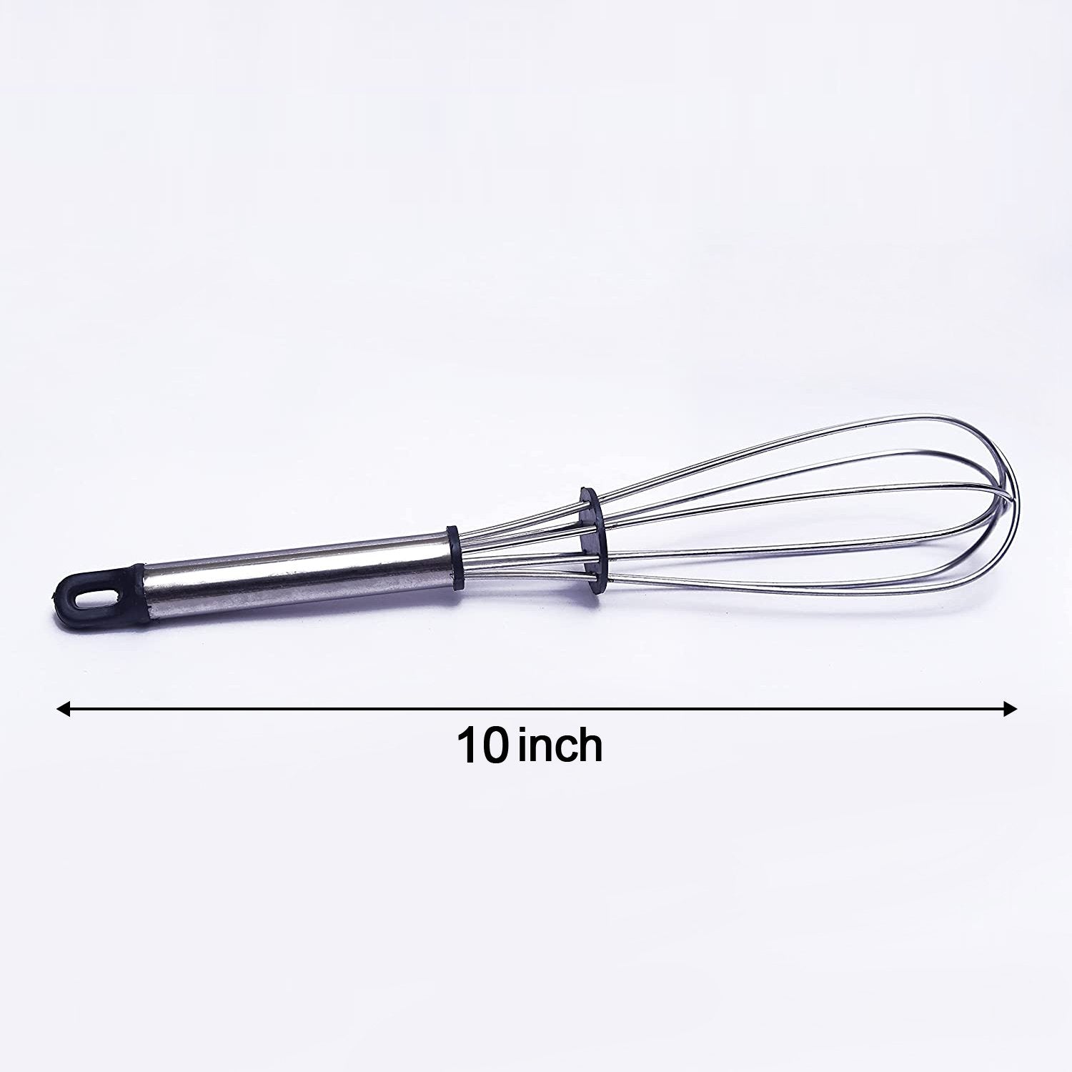 2571 Stainless Steel Wire Whisk,Balloon Whisk,Egg Frother, Milk & Egg Beater (10 inch)