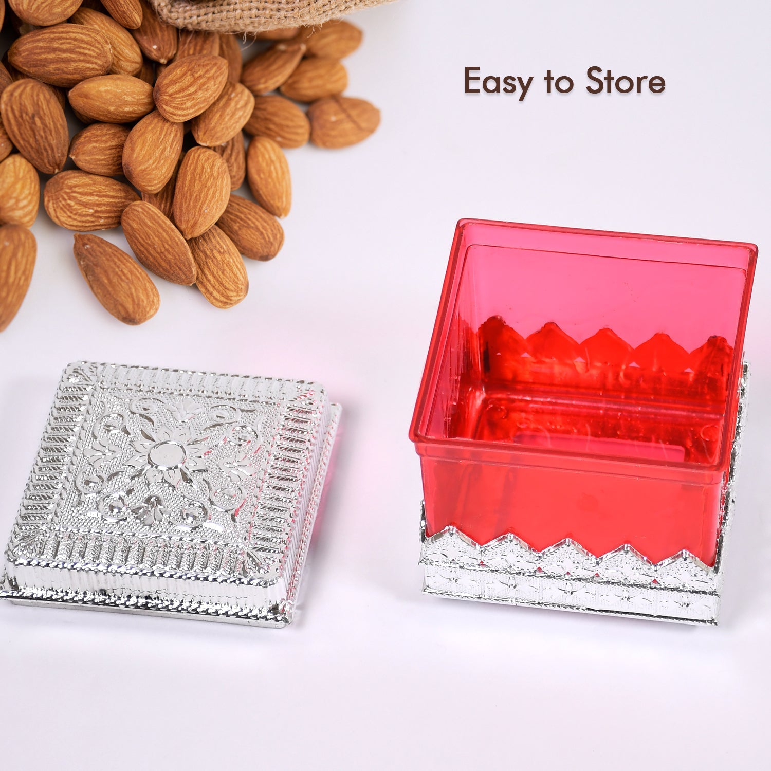 7129 RUBY DRYFRUIT STORAGE CONTAINER ATTRACTIVE DESIGN BOX FOR HOME , GIFTING & KITCHEN USE