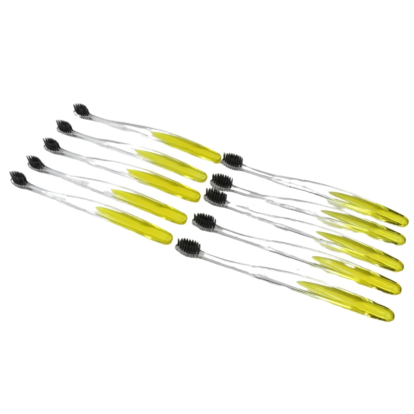 Premium Plastic Toothbrush With Plastic Round Box for Men and Women, Kids, Adults Plastic Toothbrush (10 pcs Set)