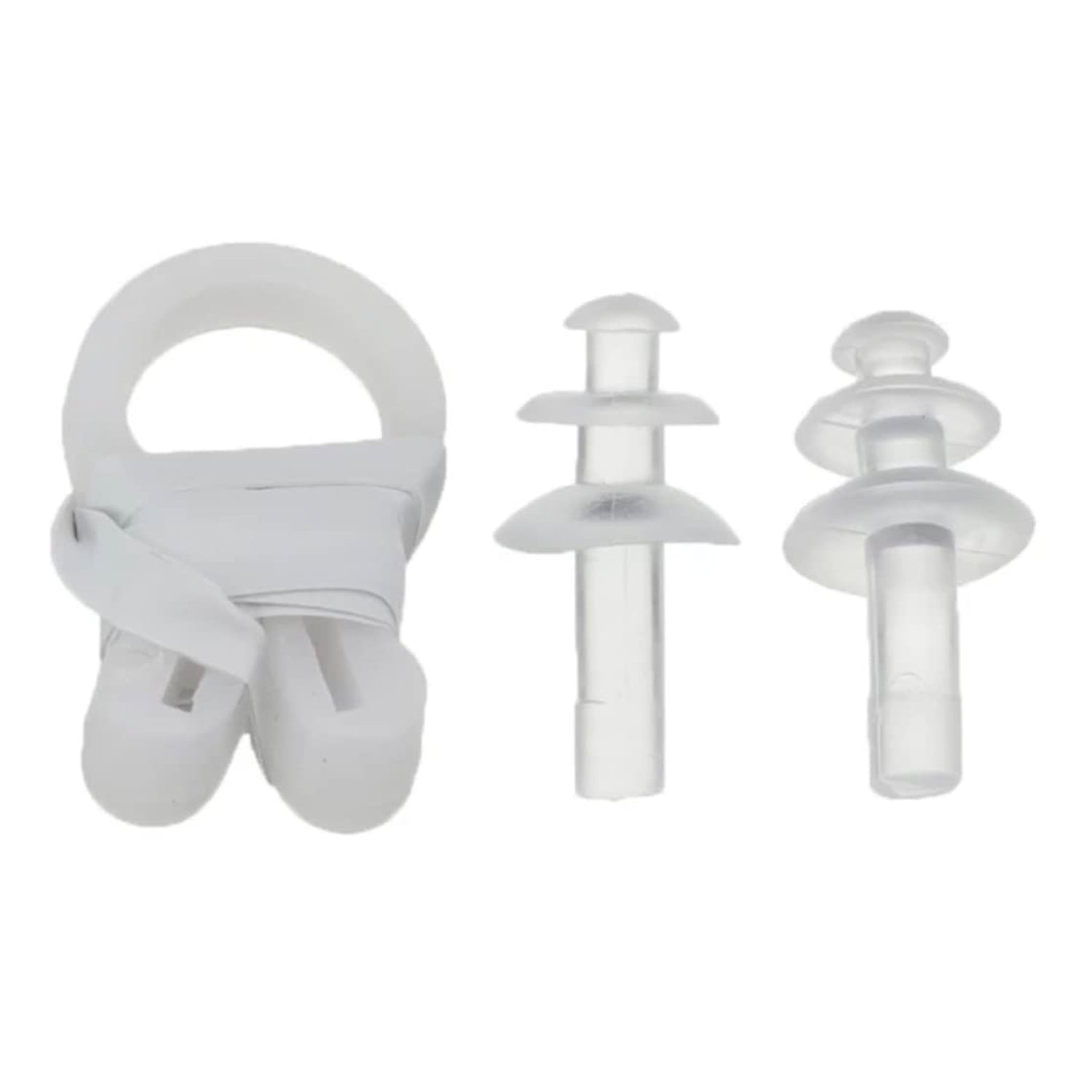 0399 Swimming Goggles With Ear And Nose Plug Adjustable Clear Vision Anti-Fog Waterproof