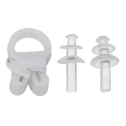 0399 Swimming Goggles With Ear And Nose Plug Adjustable Clear Vision Anti-Fog Waterproof