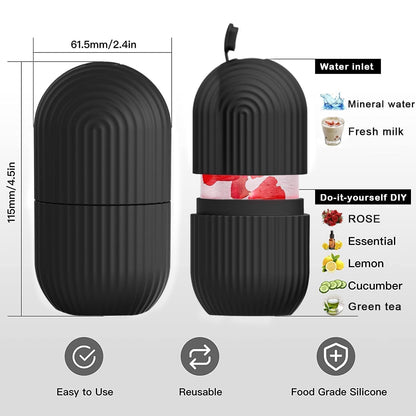 1224B Face ice roller | Ice Roller For Face | Ice roller for face massager | Face Ice Treatment Reduce Face swelling and under eye puffiness (Black)