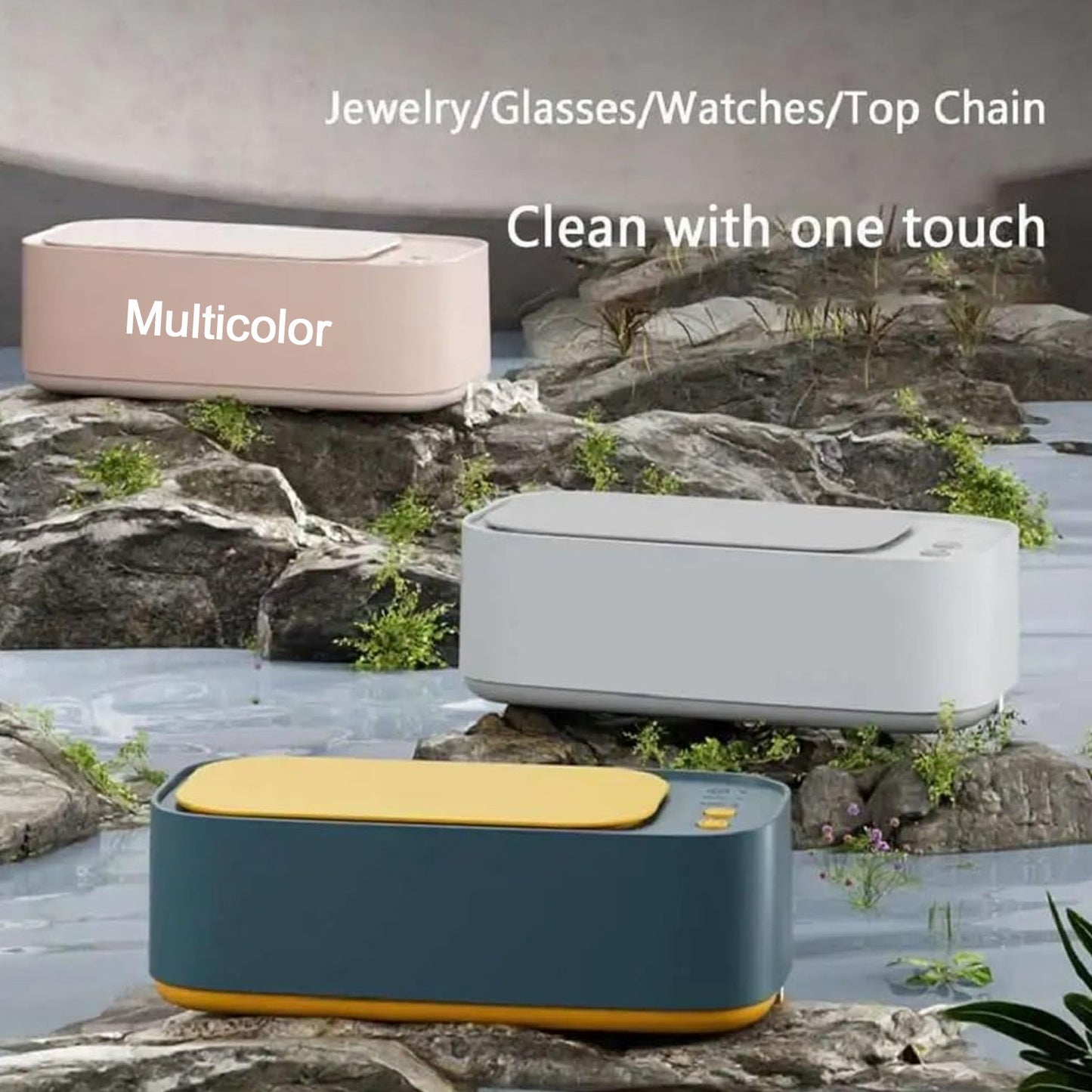 Ultrasonic Jewelry, Cleaner, Ultrasonic Cleaning Machine, Portable Jewelry Cleaning Machine for Jewelry, Ring, Silver, Retainer, Glasses, Watches, Coins, High Frequency Vibration Machine google/ optical cleaner machine (USB Operated)