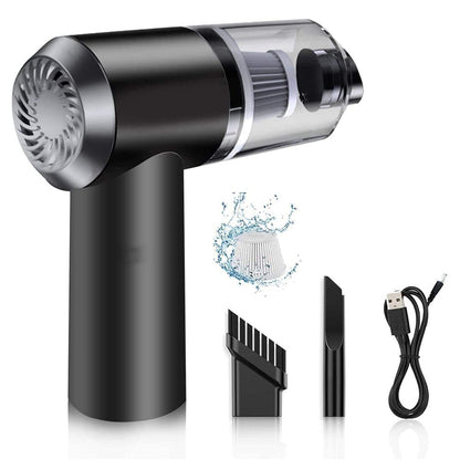 Vacuum Cleaner Dust Collection 2 in 1 Car Vacuum Cleaner 120W High-Power Handheld Wireless Vacuum Cleaner Home Car Dual-use Portable USB Rechargeable