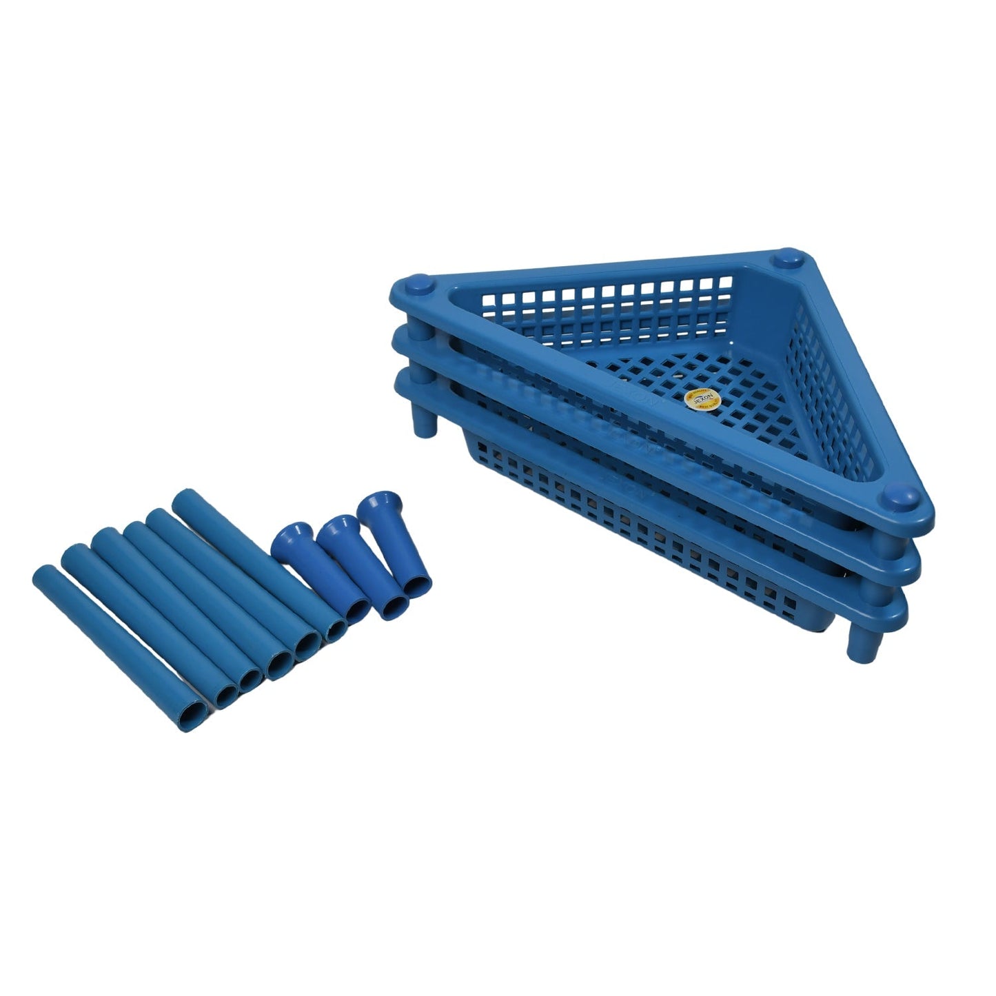 2812 Triangle Storage Plastic 3-Tier Rack Shelf For Kitchen, Living Room, Bathroom, Office