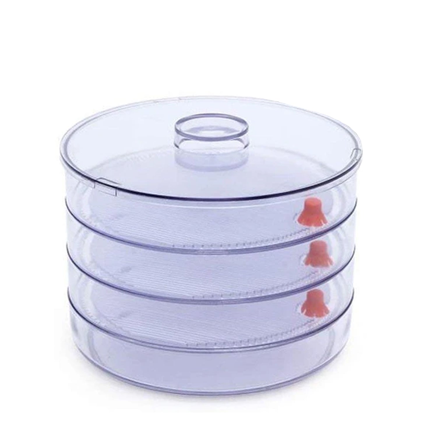 070 Plastic 4 Compartment Sprout Maker, White Party Hat