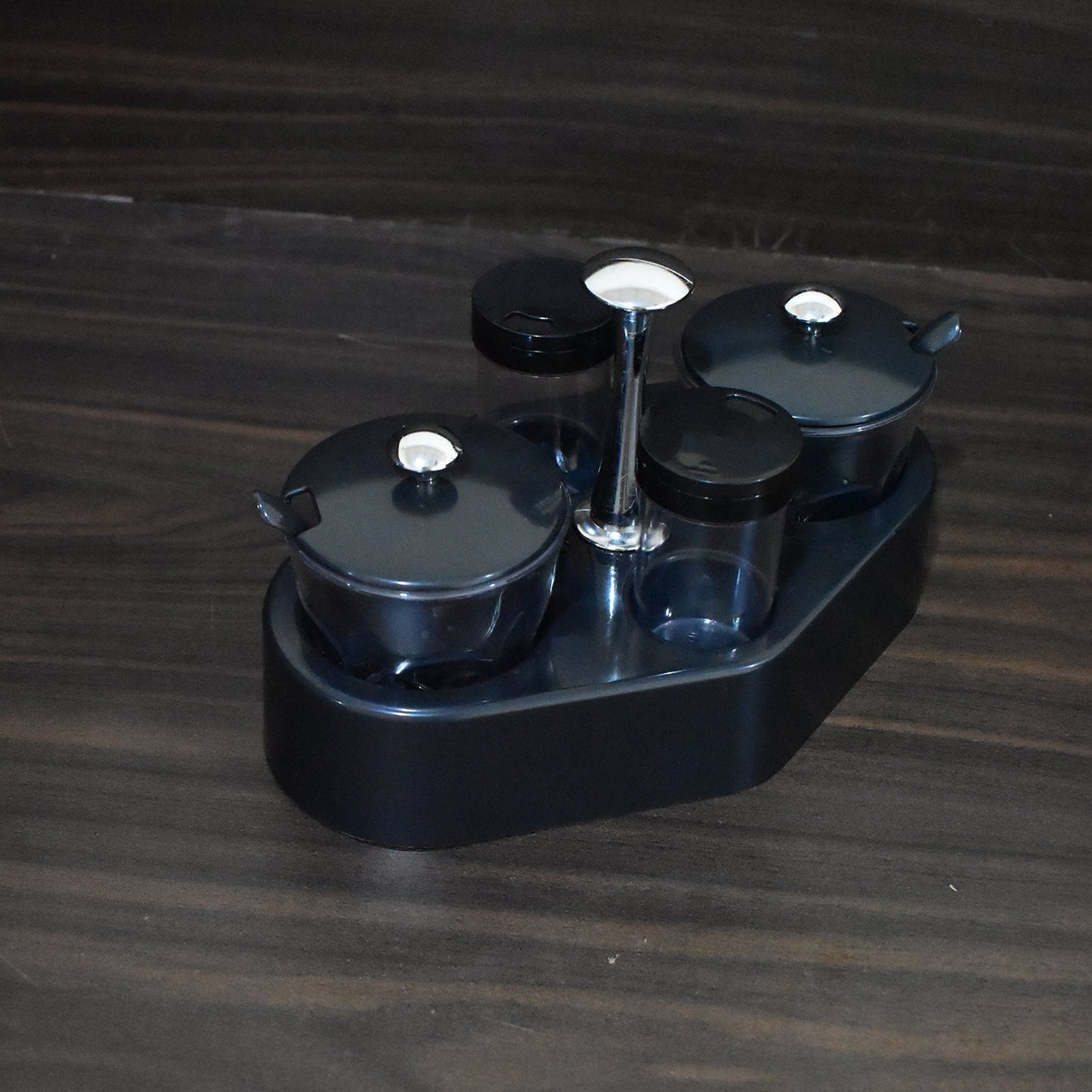 8122 Ganesh rendy Condiment set For Kitchen Transparent jar For Easy To Access Spice 1 Piece Spice Set (Plastic)