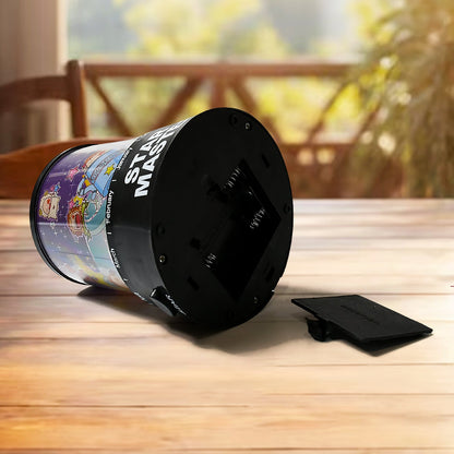 LED Projector Night Light Amazing Lamp, 3 Battery operated lamps, Rotation With the music Function, Master for Kids Bedroom Home Decoration Night Romantic Gift (Battery Not Included / 1 pc)