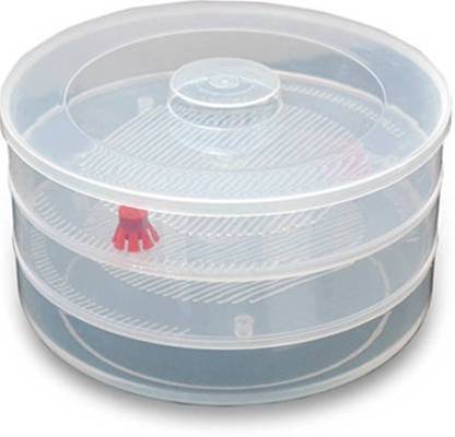 093 Plastic 3 Compartment Sprout Maker, White Party Hat
