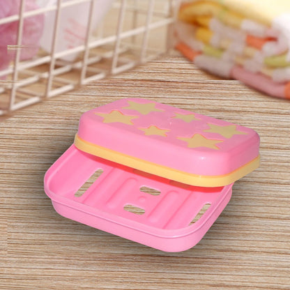 3700 Star Shaped Self Design Soap Case Holder for Bathroom