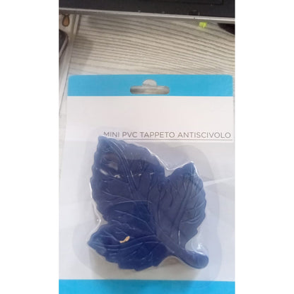 Mini Pvc Anti-Slip Bat Mat Non Slip Baby Bath Mats, Mini Child Safety Anti Slip Shower Mats Leaf Shaped for Kids (4 pc Set)