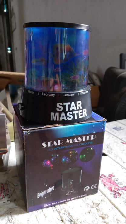 LED Projector Night Light Amazing Lamp, 3 Battery operated lamps, Rotation With the music Function, Master for Kids Bedroom Home Decoration Night Romantic Gift (Battery Not Included / 1 pc)