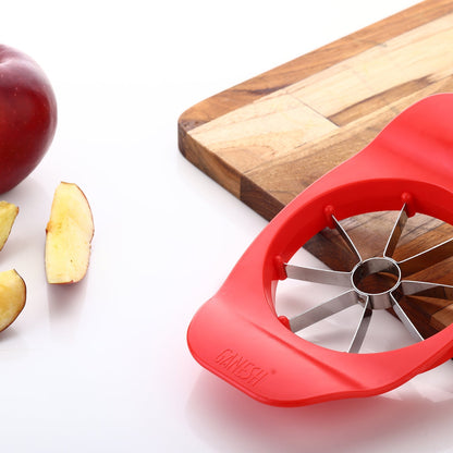 8124 Ganesh Plastic & Stainless Steel Apple cutter (colors may vary)