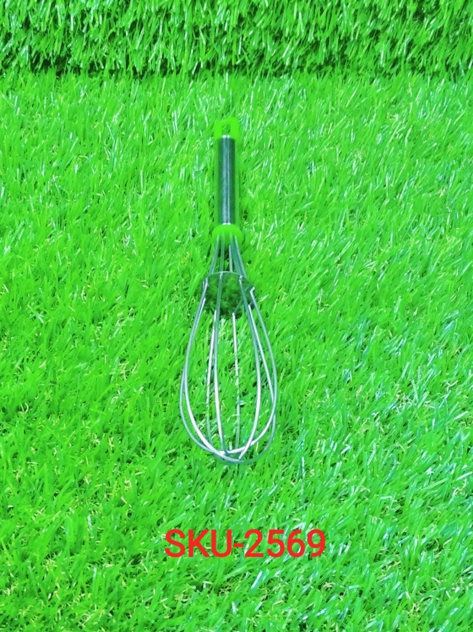2569 Stainless Steel Wire Whisk,Balloon Whisk,Egg Frother, Milk & Egg Beater (8 inch)