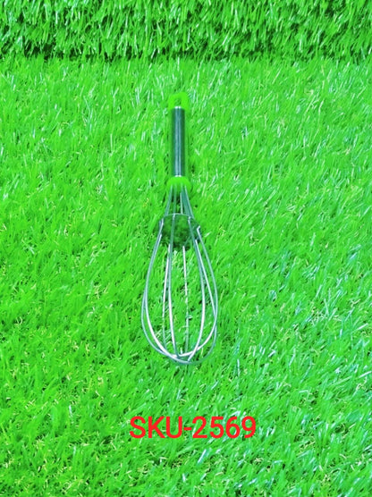 2569 Stainless Steel Wire Whisk,Balloon Whisk,Egg Frother, Milk & Egg Beater (8 inch)