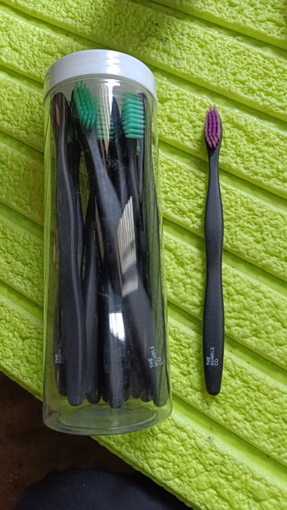 Soft Toothbrush With Plastic Round Box for Men and Women, Kids, Adults Plastic Toothbrush (15 pcs Set / Mix Color)