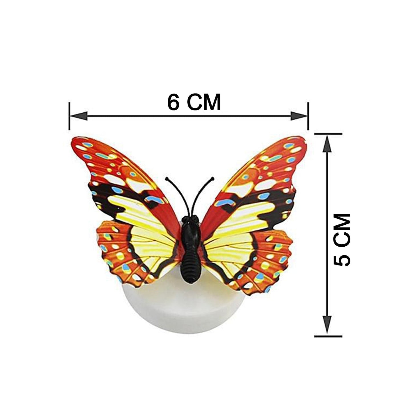 The Butterfly 3D Night Lamp Comes with 3D Illusion Design Suitable for Drawing Room, Lobby.n (Loose)