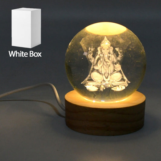 3D Crystal Ball lamps for Bedroom 3D Lamps for Home Decoration 3D Crystal Ball Night Light Gifts for Women Gifts for Men Room Decor Items for Bedroom for Friend and Family (1 Pc)