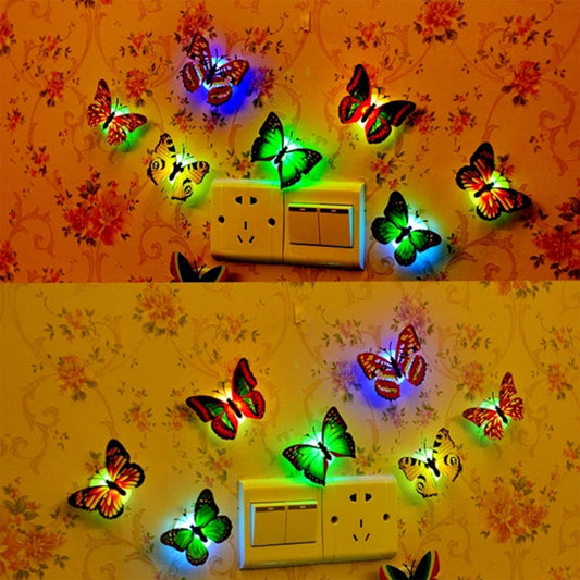The Butterfly 3D Night Lamp Comes with 3D Illusion Design Suitable for Drawing Room, Lobby.n (Loose)