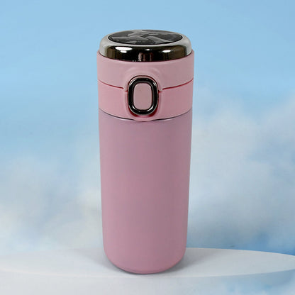 Smart Vacuum Insulated Water Bottle with LED Temperature Display, Cold & Hot | Leak Proof | Office Bottle | Gym | Home | Kitchen | Hiking | Trekking | Travel Bottle (Mix Color & Design / 320 ML)