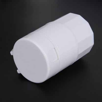 6076 4-in-1 Layer Multipurpose Plastic Portable Pocket Size Tablet Medicine Cutter Divider with Partitioned Storage and Crusher Grinder Powder