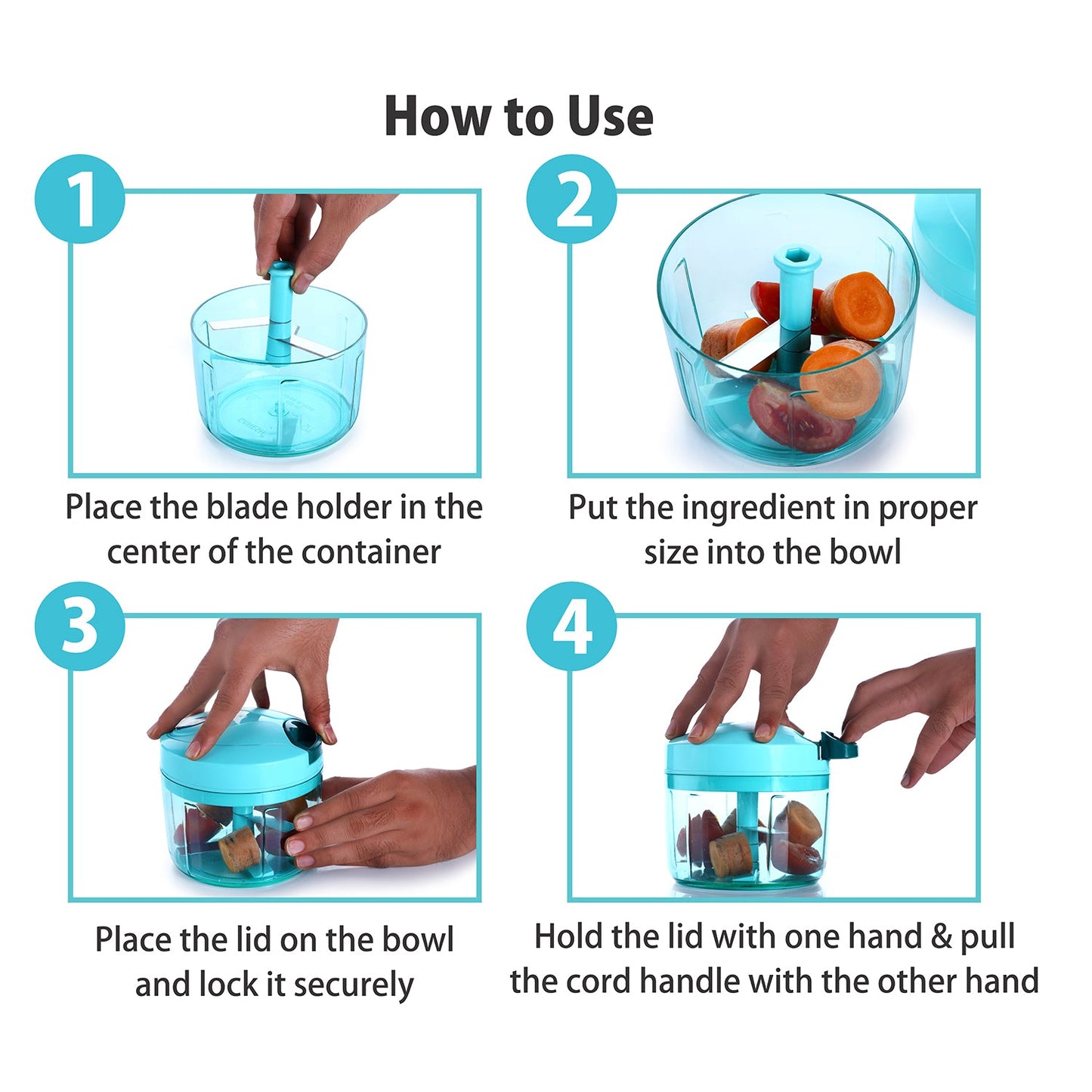 8105 Ganesh Quick Vegetable Chopper (1 Unit Chopper)(725 Ml)