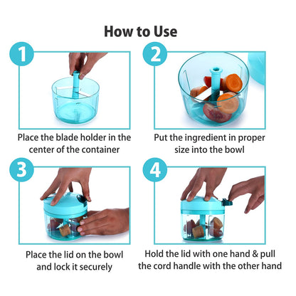 8105 Ganesh Quick Vegetable Chopper (1 Unit Chopper)(725 Ml)