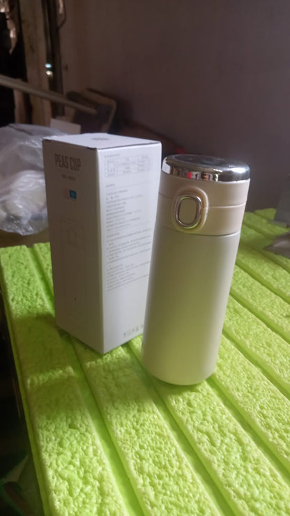 Smart Vacuum Insulated Water Bottle with LED Temperature Display, Cold & Hot | Leak Proof | Office Bottle | Gym | Home | Kitchen | Hiking | Trekking | Travel Bottle (Mix Color & Design / 320 ML)