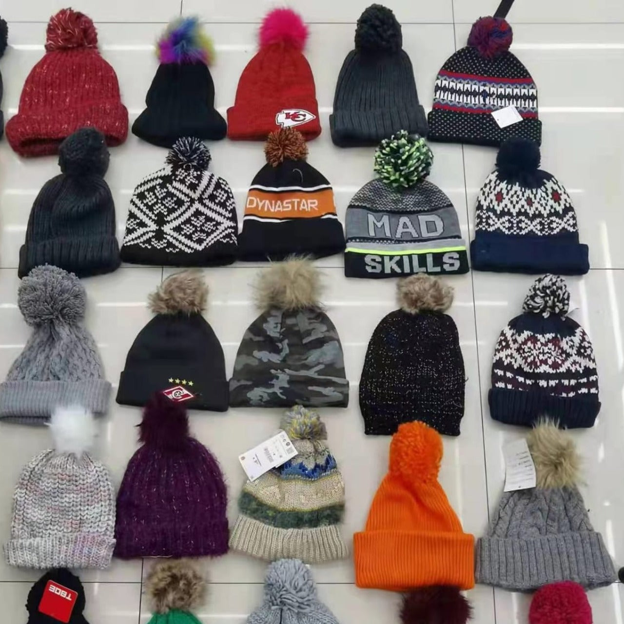 6250 Cap for Winter Woolen Knitted Black Inside Fur Caps,