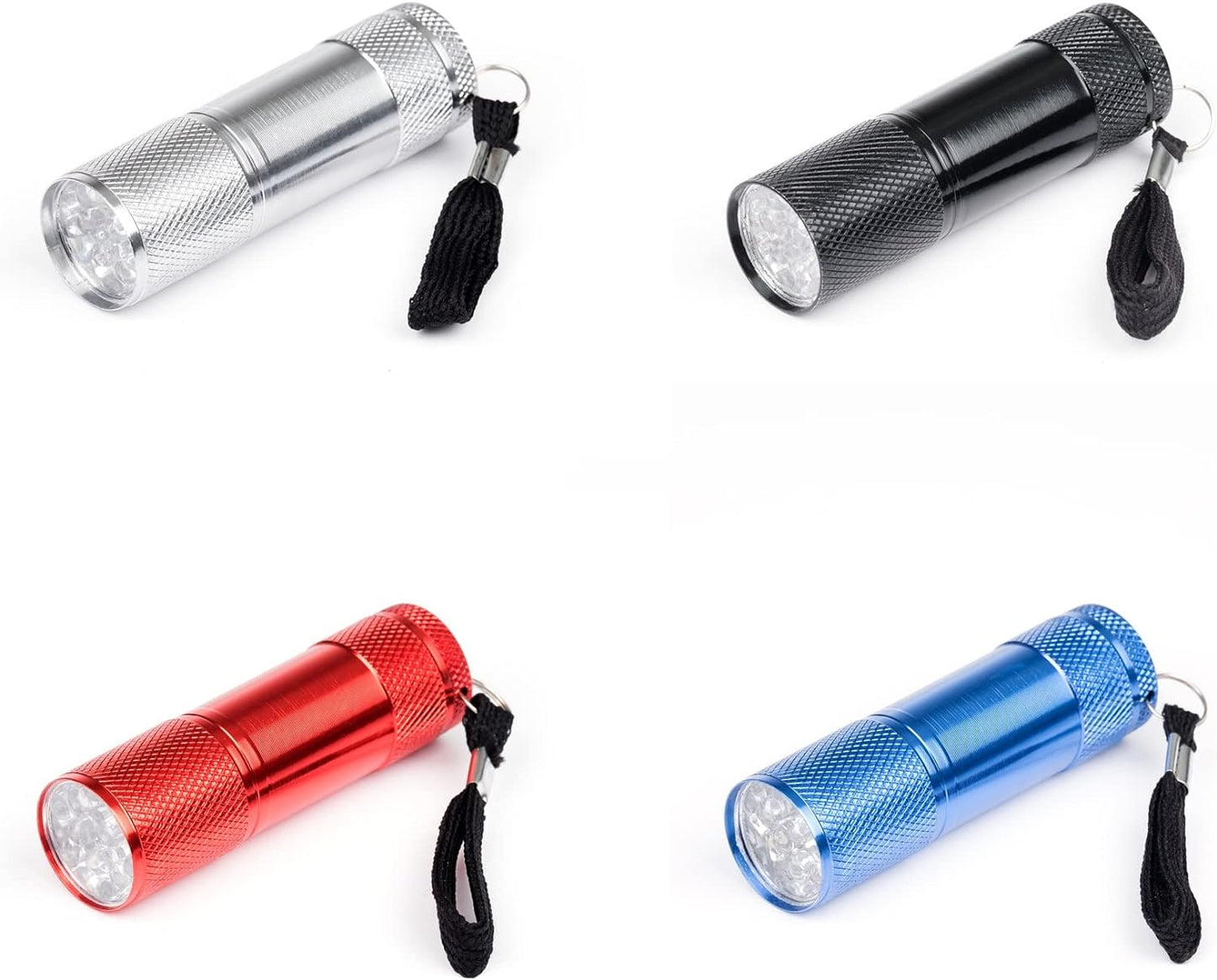 Portable Mini Torch, Super-Bright Mini 3 LED Bulb Pocket Torches - Small Keyring Torch Flashlight for Camping, Hiking, DIY, Travelling, Outdoors and More 3 Battery operated (Battery not included / 1 pc / Mix Color )