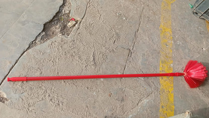 Cobweb Brush With Metal Strong Long Extendable Handle for Dusting, Ceiling Cobweb Cleaning, Brush for Lights, Fans & Webs Cleaning for Home / Kitchen (90 Inch / MOQ :- 6 Pc)