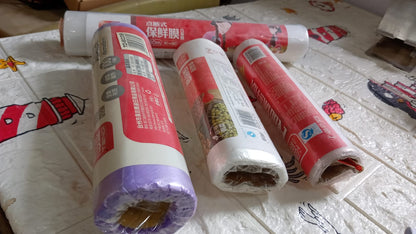 Garbage Bags Bathroom Can Liners for Bedroom Home Kitchen Garbage Bags, Transparent Foil Wrap (Mix Size)