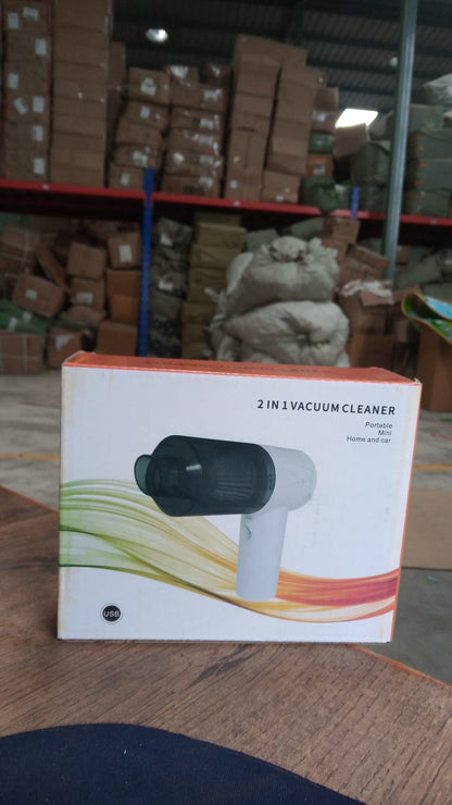 Vacuum Cleaner Dust Collection 2 in 1 Car Vacuum Cleaner 120W High-Power Handheld Wireless Vacuum Cleaner Home Car Dual-use Portable USB Rechargeable