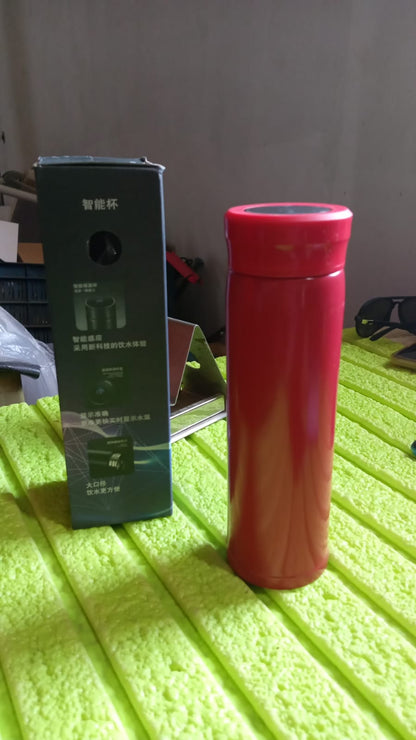 Smart Vacuum Insulated Water Bottle with LED Temperature Display, Cold & Hot | Leak Proof | Office Bottle | Gym | Home | Kitchen | Hiking | Trekking | Travel Bottle (Mix Color & Design / 500 ML)