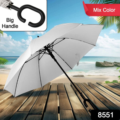8551 Umbrella Summer Sun and Rain Protection Foldable Cute Umbrella & C-Shaped Handle || UV Protection Rain Sun Umbrella || Travel Accessories || Umbrella for Children, Girls, and Boys (1 Pc / Mix Color)