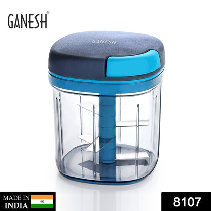 8107 Ganesh Master Chopper with 5 Stainless Steel Blades, XL Large Jumbo Chopper (900 Ml)