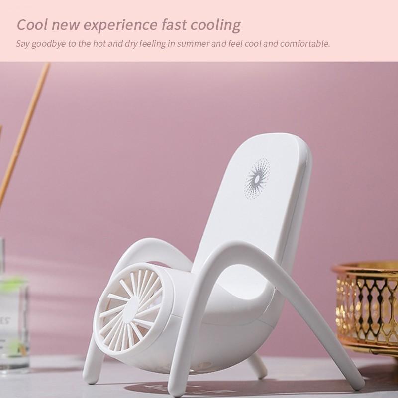 Portable Mobile Phone Holder Fan Personal Fan Multi- Function Fan Handheld Charging Fan (Battery Not Include)