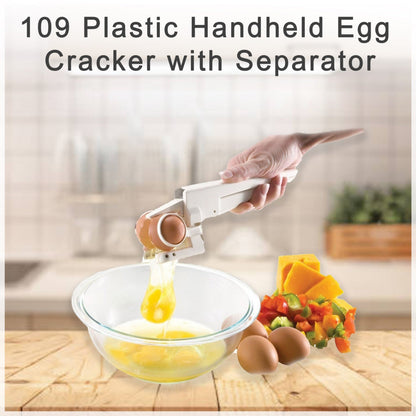 109 Plastic Handheld Egg Cracker with Separator